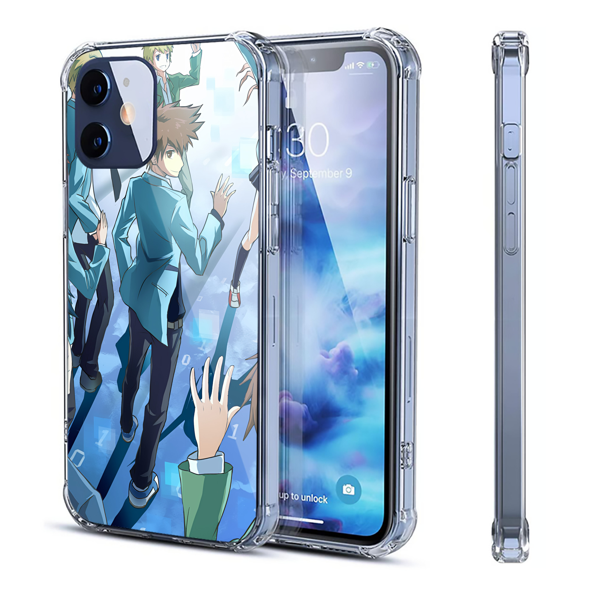 （画像用） Digimon デジタルモンスター/デジモン 【iPhone 12シリーズ対応】透明スマホケース（クリアソフトケース）
